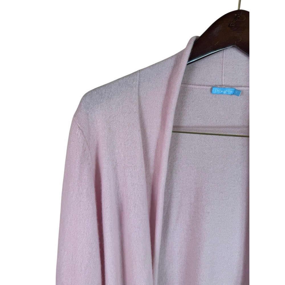 J. McLaughlin Women's Sherrin Cashmere Cardigan Color Block Large Pink Gray - Picture 4 of 8